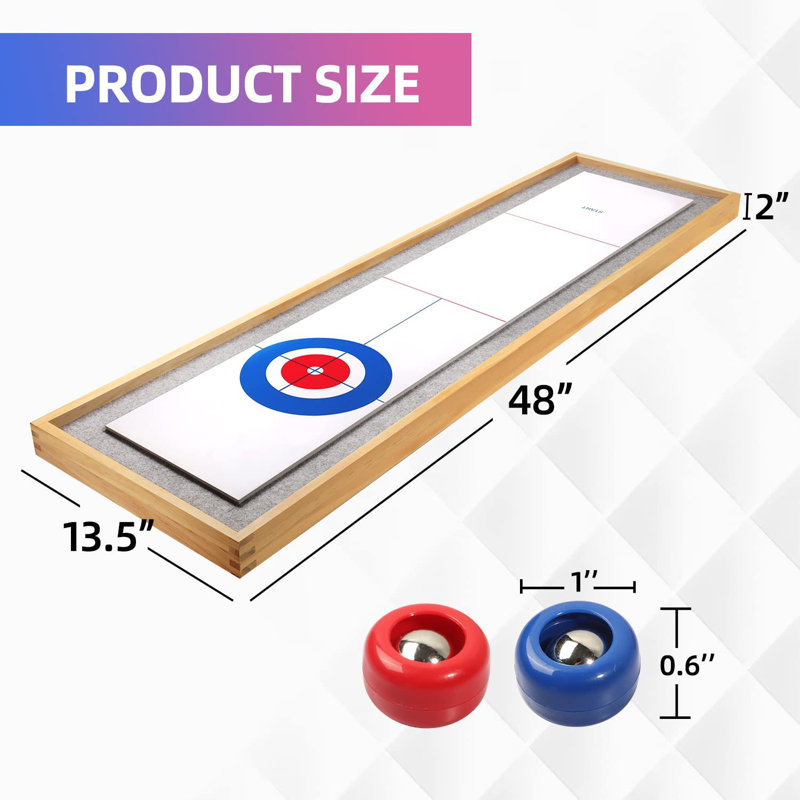 GSE Games & Sports Expert Shuffleboard and Curling Tabletop Game Board